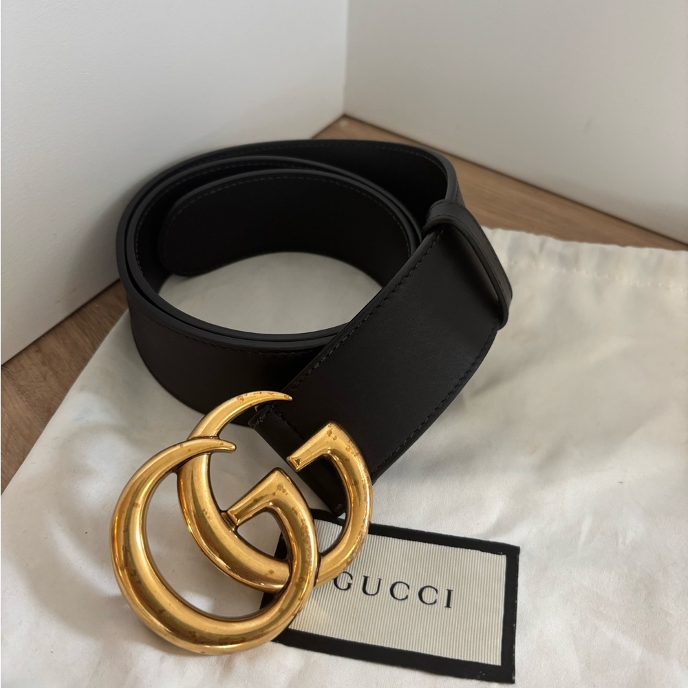 GG MARMONT WIDE BELT Size 75